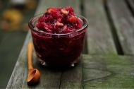 Pear, Brandy and Walnut Cranberry Sauce