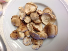 shiitake mushroom tops